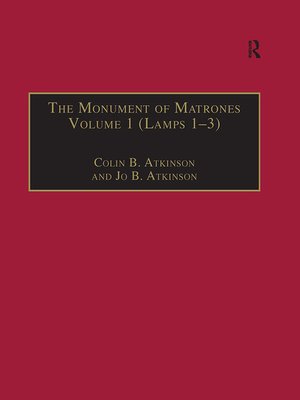 cover image of The Monument of Matrones Volume 1 (Lamps 1–3)